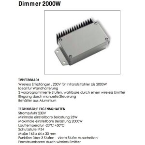 phormalab Fernbedienung + Dimmer (2000 Watt)