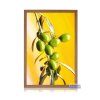 Glasinfrarotheizung mit Schmuckrahmen Oliven 900x600 Eiche