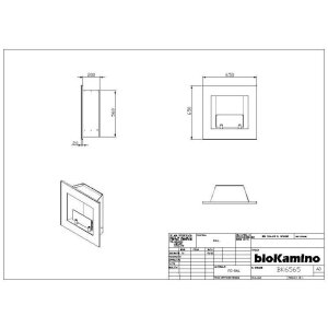 Ethanol Einbaukamin BK-Serie von bioKamino weiss BK6565