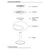 Cocoon TERRA Pedestal Design Ethanol Kamin zum Aufstellen schwarz/Edelstahlfuss