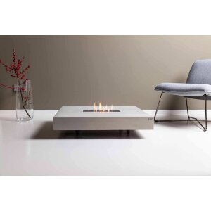 Feuertisch aus Beton Tabula Ignis von CO33 betongrau 1000x1000