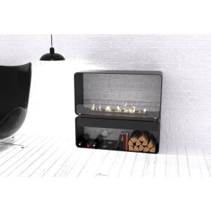 Bioethanol Kamin und Regal Decoflame Austin automatischer Brenner