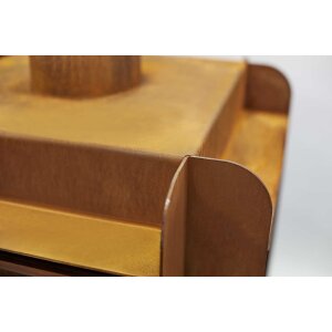 Design Gartenofen aus Edelrost Fennek