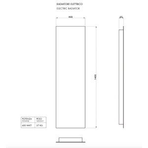 Elektrische Spiegelheizung Miros L ohne Stecker, mit LED-700 Watt