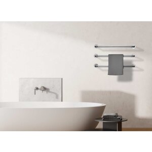 Elektrischer Design Handtuchwärmer Luce 43 cm-chrome