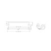 Elektrischer Design Handtuchhalter Luce 521 53 cm-andere Farben