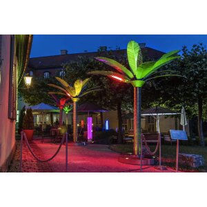 Luxus Designheizstrahler Königspalme auch mit Infrarot Heizstrahler und LED