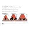 Heatscope Vision Design Terrassenstrahler weiss Fernbedienung 1600 Watt