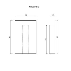 Elektrischer Handtuchtrockner Rectangle