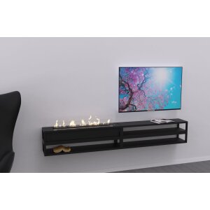 Bioethanol Wandkamin Decoflame Torino und Torino multi Torino multi schwarz