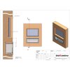 Durchsicht Einbau Ethanolkamin BKBF-B-1100 Standardbrenner ohne Magnetrahmen