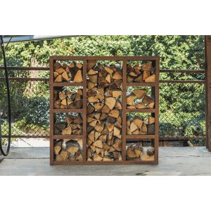 Holzregal und Sichtschutz Quadra von Kessler Lifestyle