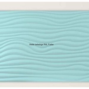 Design Infrarotspeicher Panel Pur Welle 96x56, 1000 Watt PUR RAL Farbe