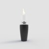 Outdoor Ethanol Kamin Decoflame Nice Round black high gloss